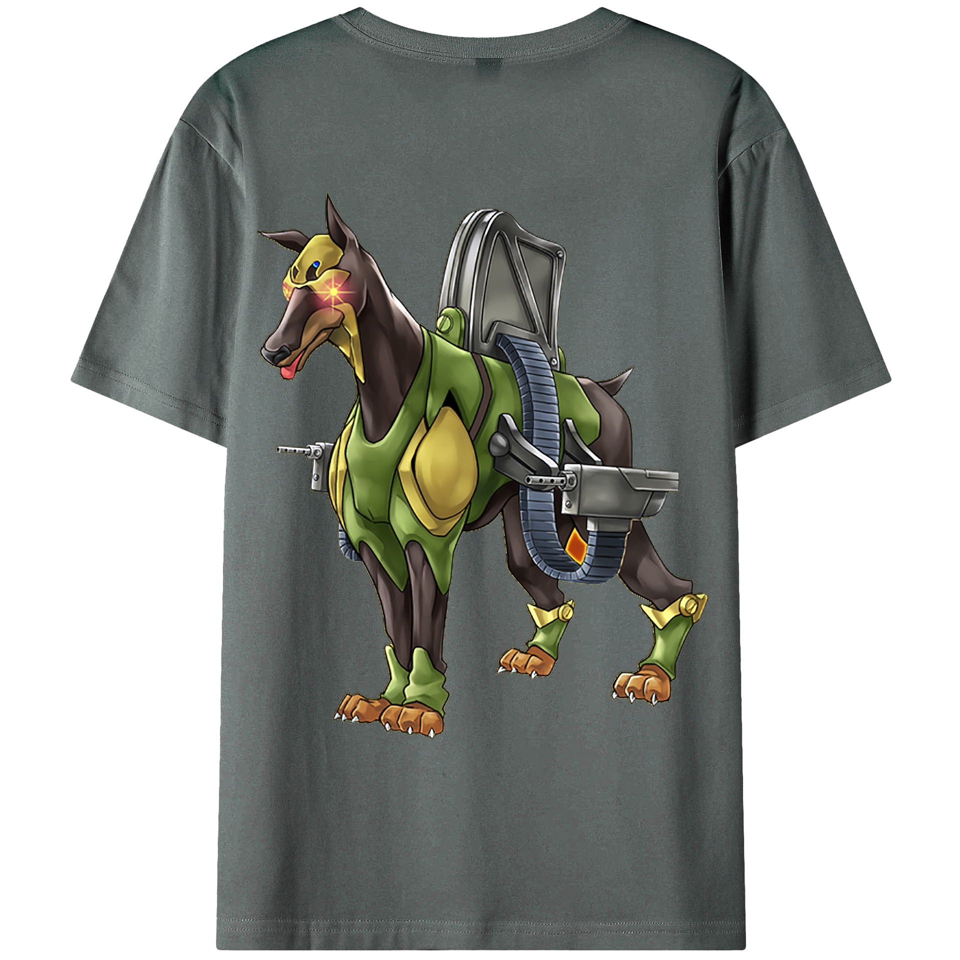 （画像用） 遊☆戯☆王 Yu-Gi-Oh! 綿100％ メンズ半袖Tシャツ（バックプリント） 通気性